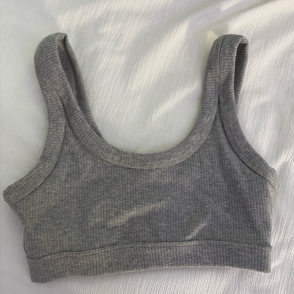 ALO Yoga Other - Alo Yoga Gray Ribbed Bra